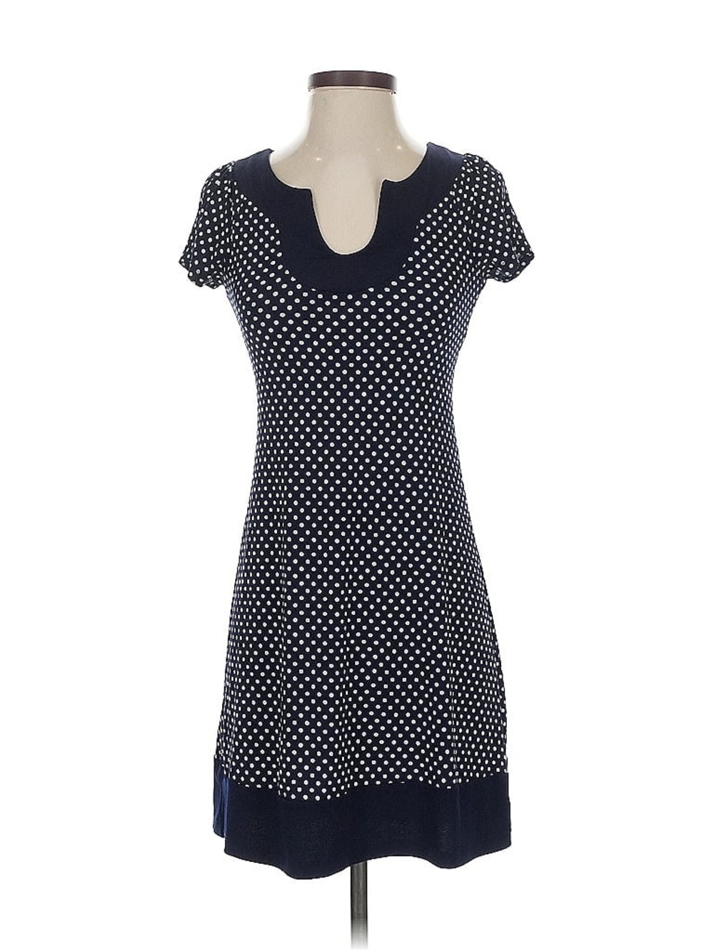 Sweet Storm Navy and White Polka Dot Dress